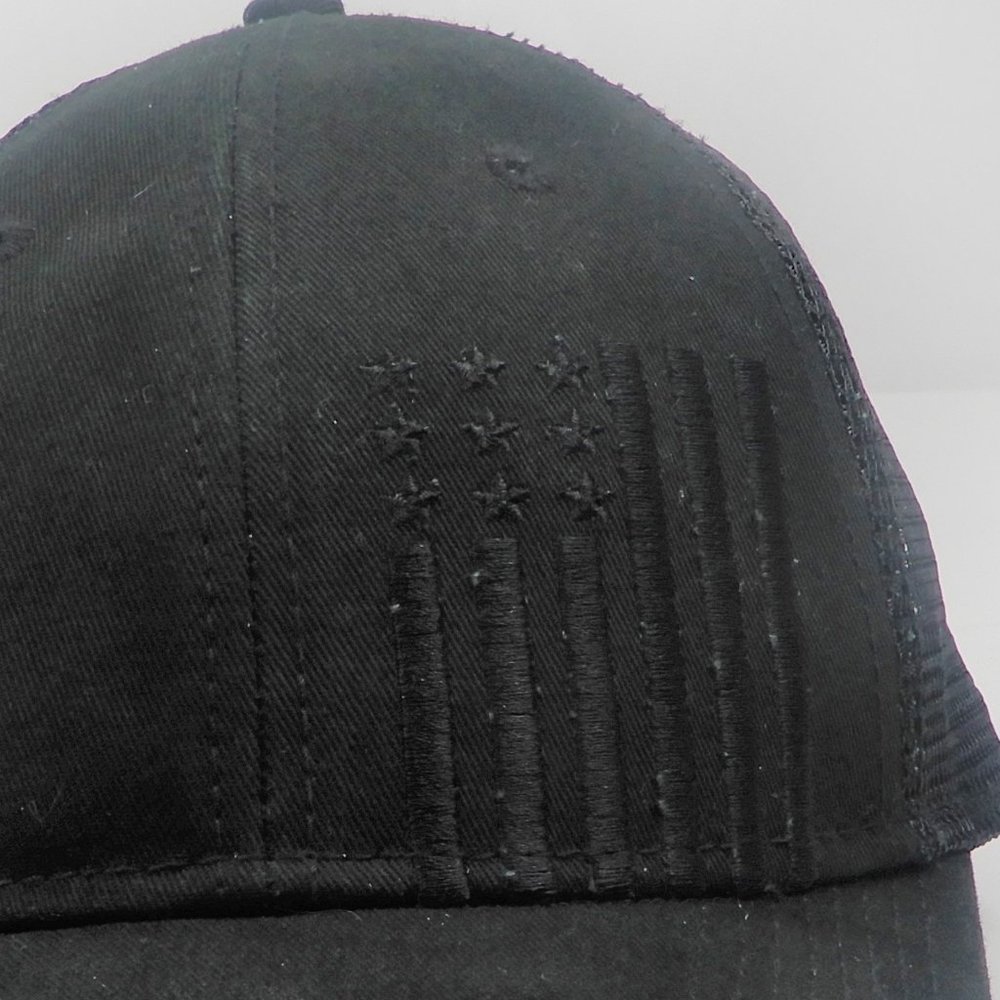 USA Black Flag Mesh Baseball Adjustable Cap Hat